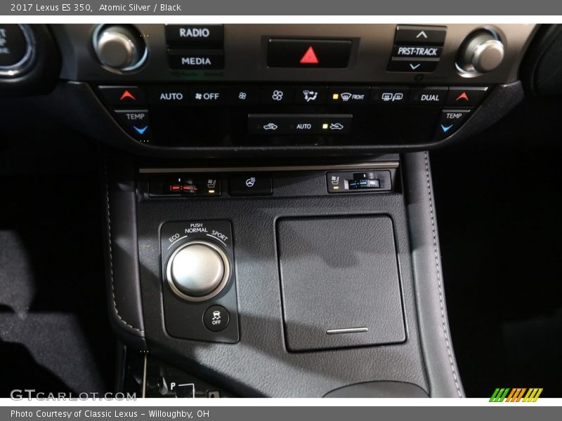 Atomic Silver / Black 2017 Lexus ES 350