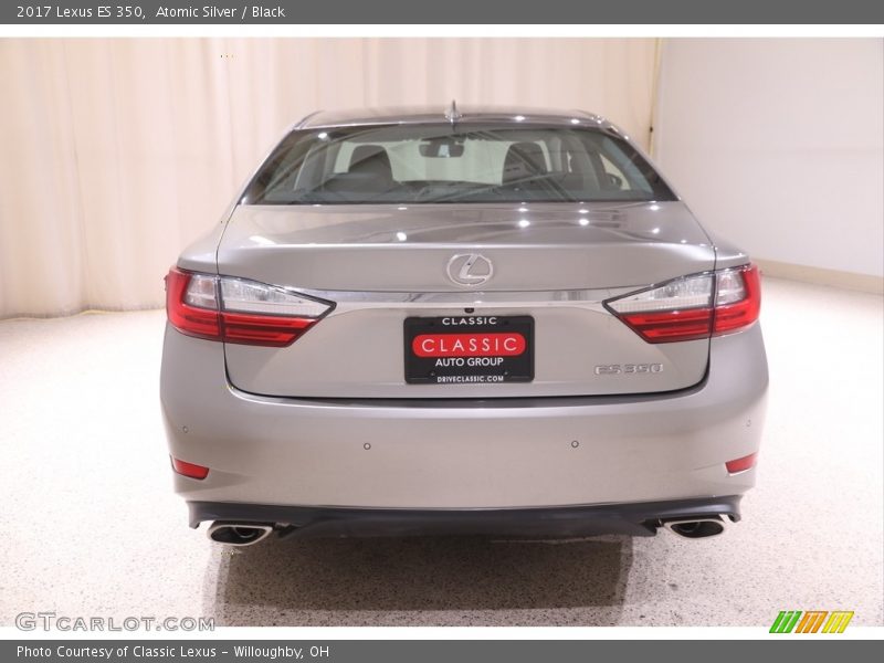 Atomic Silver / Black 2017 Lexus ES 350