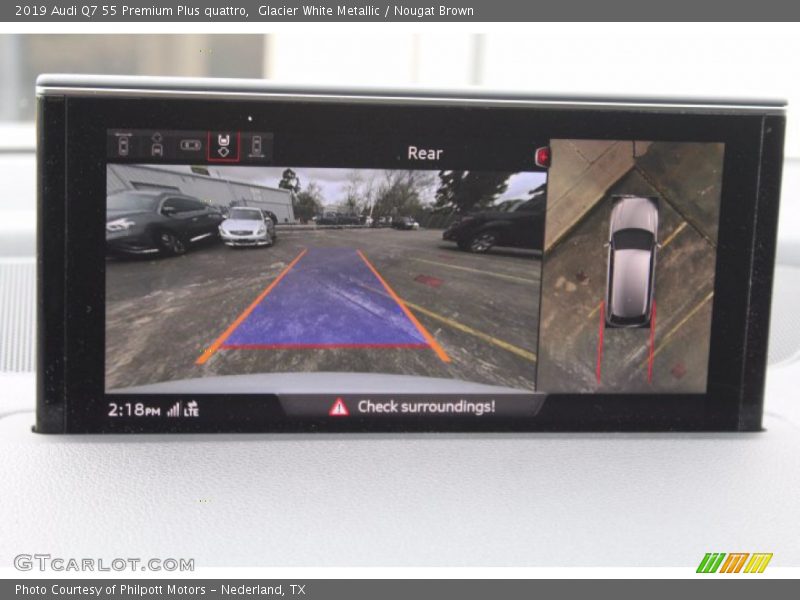 Glacier White Metallic / Nougat Brown 2019 Audi Q7 55 Premium Plus quattro