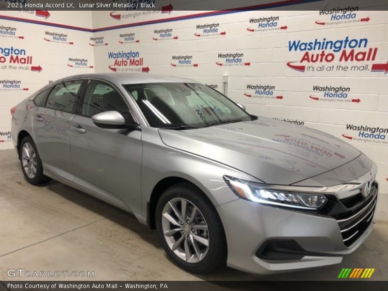 Lunar Silver Metallic / Black 2021 Honda Accord LX