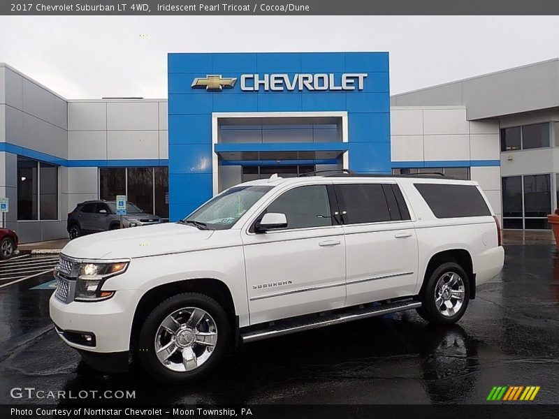Iridescent Pearl Tricoat / Cocoa/Dune 2017 Chevrolet Suburban LT 4WD