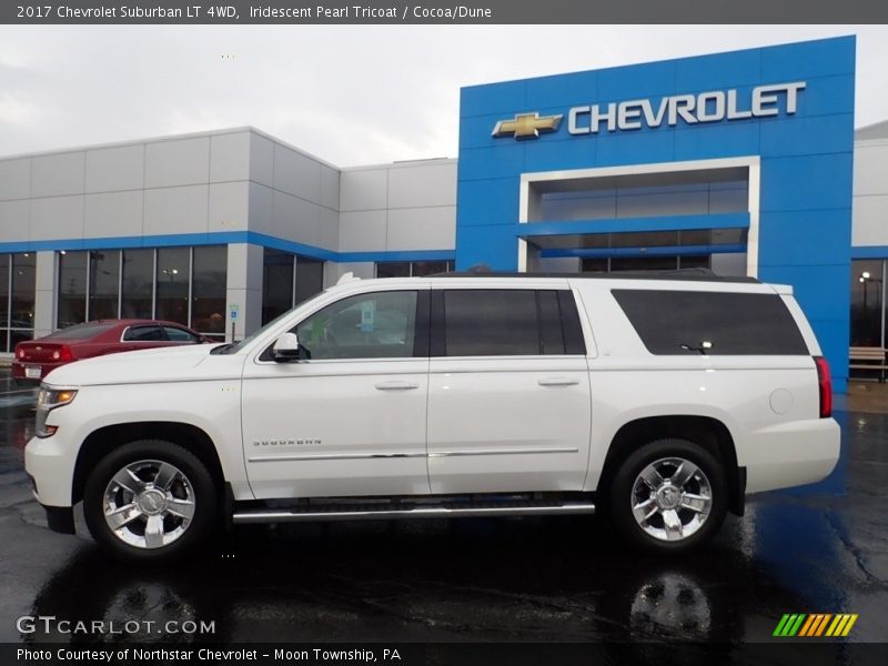 Iridescent Pearl Tricoat / Cocoa/Dune 2017 Chevrolet Suburban LT 4WD