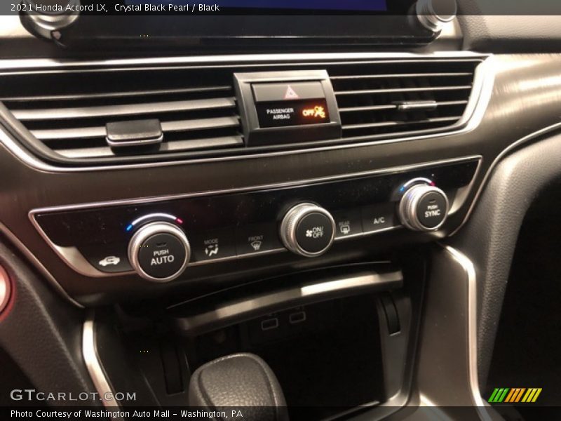 Crystal Black Pearl / Black 2021 Honda Accord LX