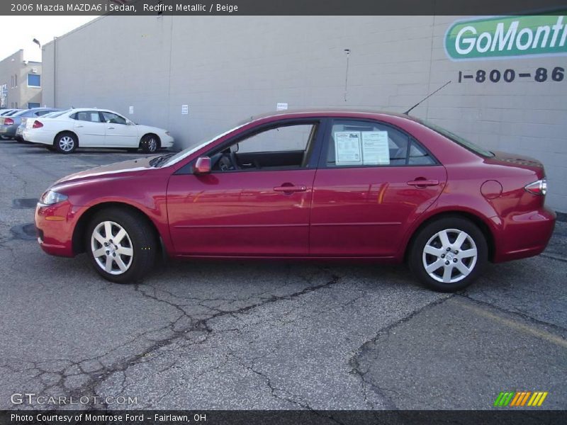 Redfire Metallic / Beige 2006 Mazda MAZDA6 i Sedan