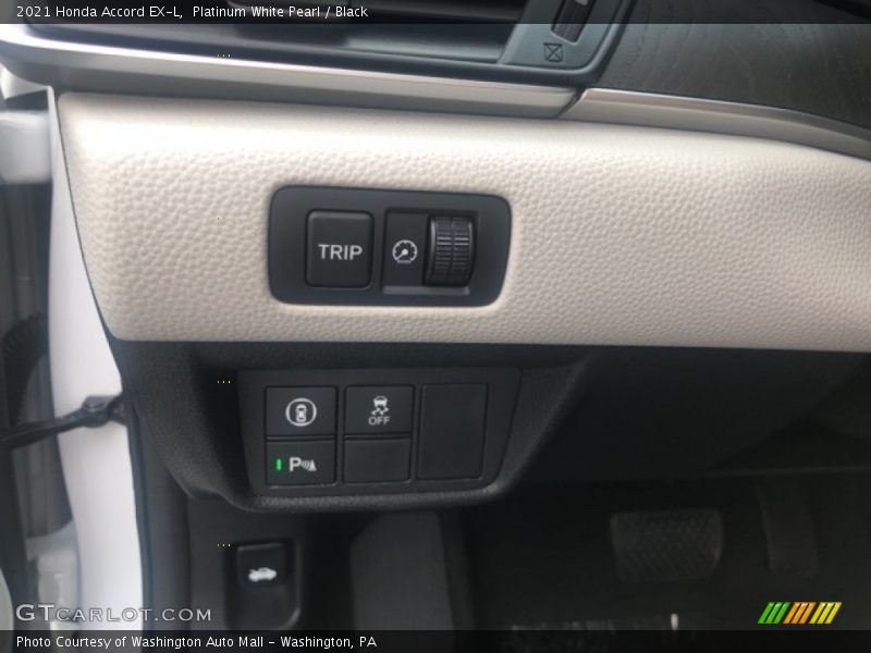 Platinum White Pearl / Black 2021 Honda Accord EX-L