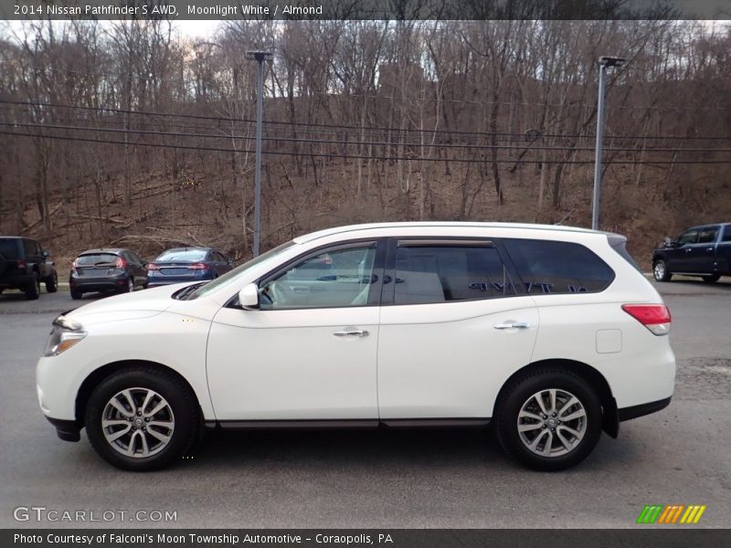 Moonlight White / Almond 2014 Nissan Pathfinder S AWD