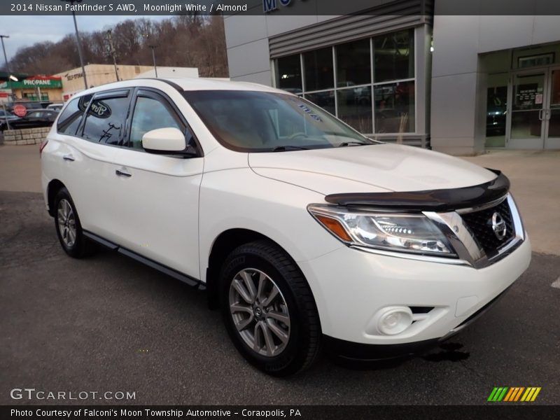 Moonlight White / Almond 2014 Nissan Pathfinder S AWD