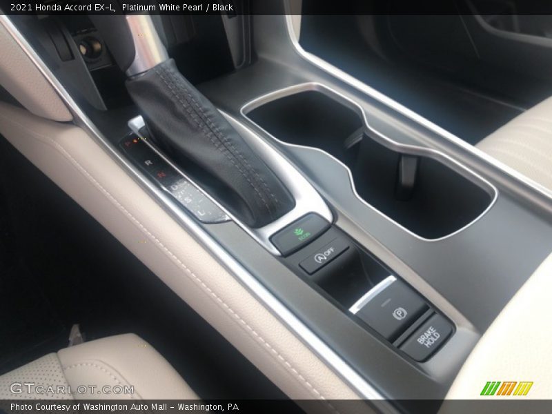 Platinum White Pearl / Black 2021 Honda Accord EX-L