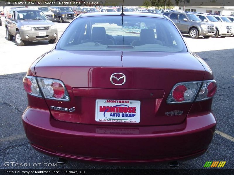 Redfire Metallic / Beige 2006 Mazda MAZDA6 i Sedan