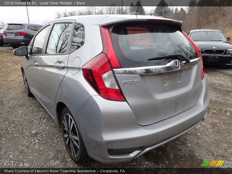 Lunar Silver Metallic / Black 2018 Honda Fit EX