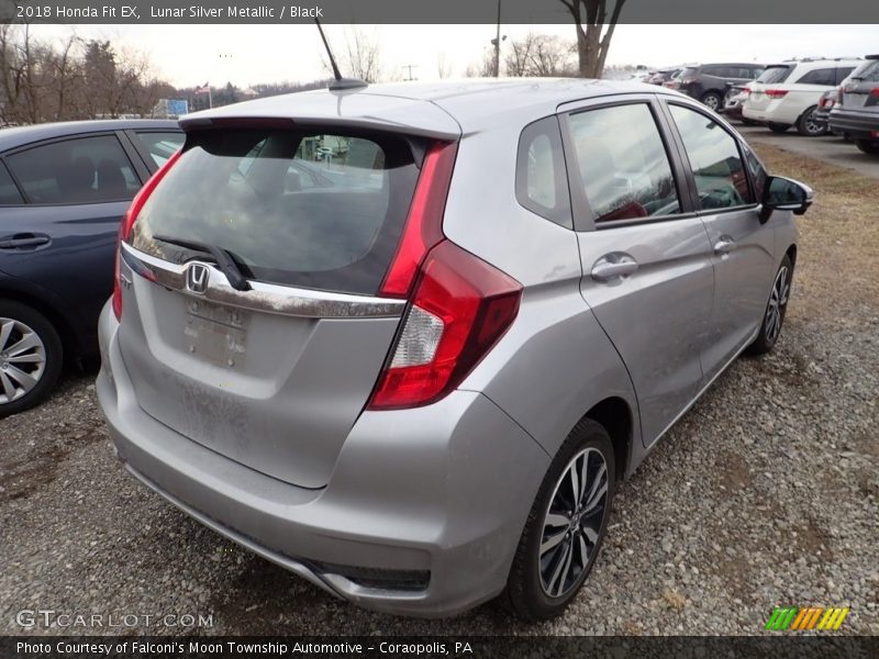 Lunar Silver Metallic / Black 2018 Honda Fit EX