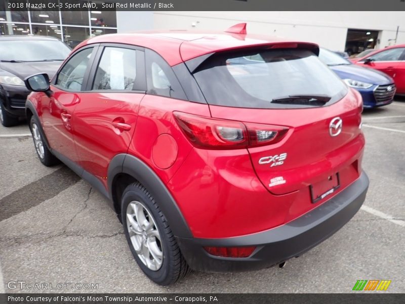 Soul Red Metallic / Black 2018 Mazda CX-3 Sport AWD