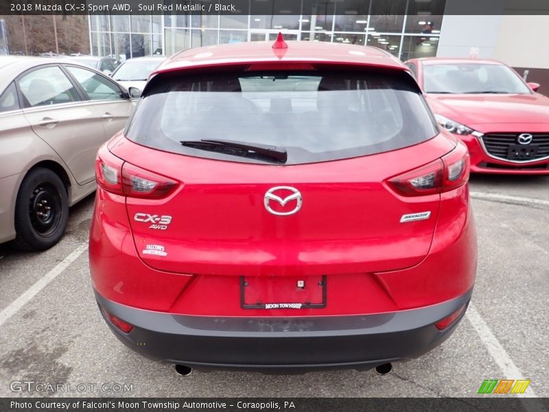 Soul Red Metallic / Black 2018 Mazda CX-3 Sport AWD