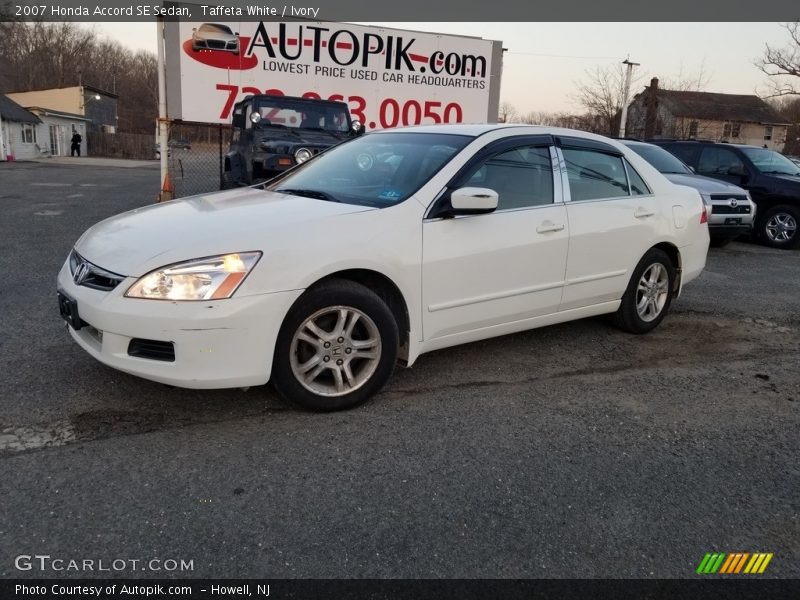 Taffeta White / Ivory 2007 Honda Accord SE Sedan