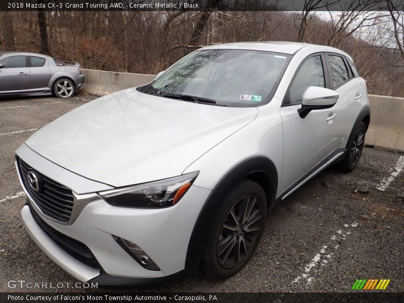 Ceramic Metallic / Black 2018 Mazda CX-3 Grand Touring AWD