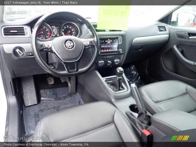  2017 Jetta SE Titan Black Interior