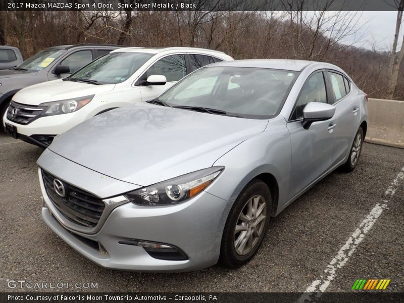 Sonic Silver Metallic / Black 2017 Mazda MAZDA3 Sport 4 Door