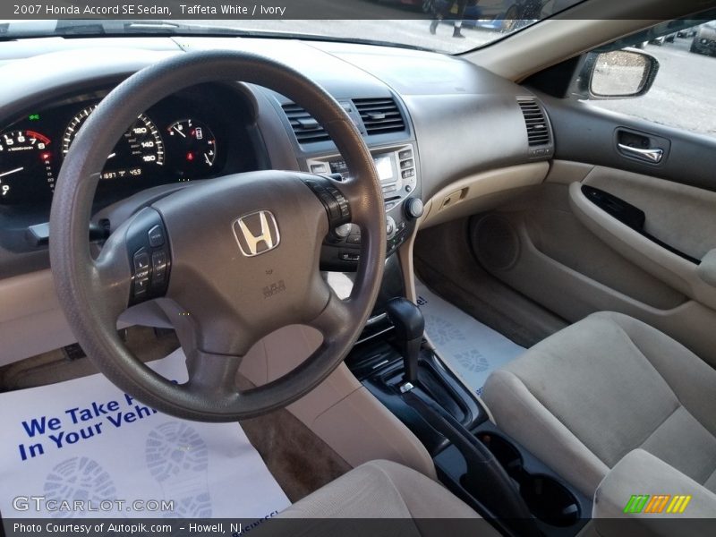 Taffeta White / Ivory 2007 Honda Accord SE Sedan