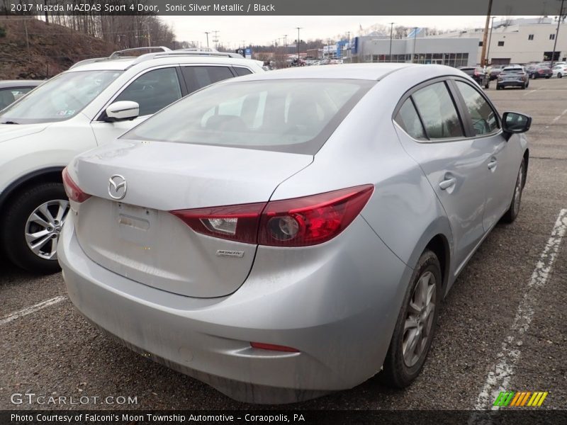 Sonic Silver Metallic / Black 2017 Mazda MAZDA3 Sport 4 Door