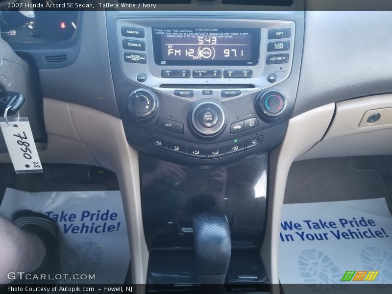 Taffeta White / Ivory 2007 Honda Accord SE Sedan