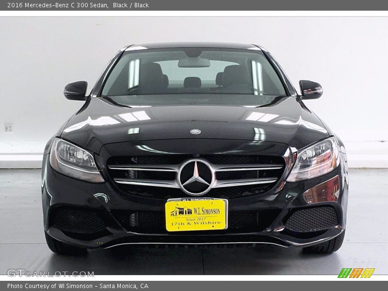 Black / Black 2016 Mercedes-Benz C 300 Sedan