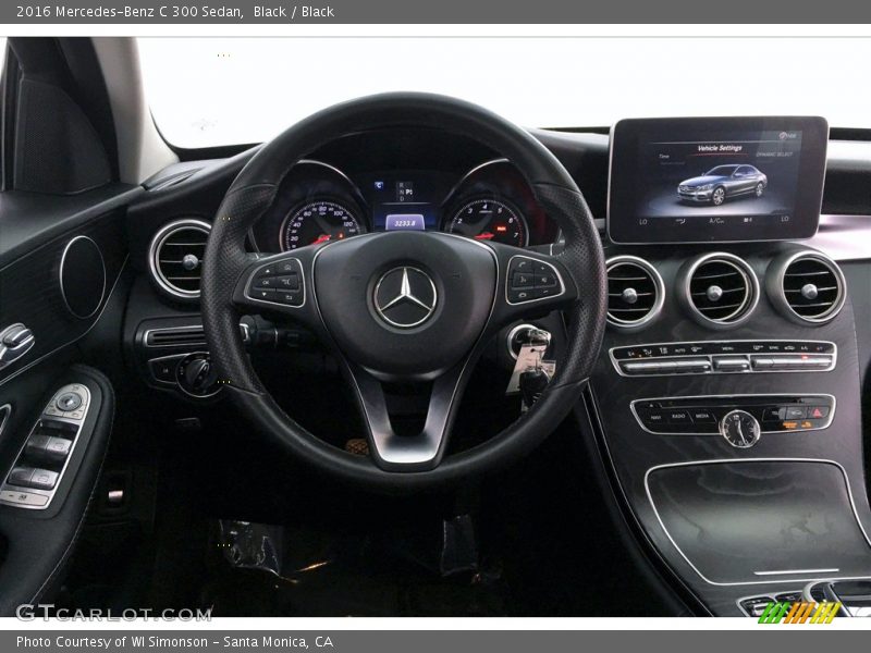 Black / Black 2016 Mercedes-Benz C 300 Sedan