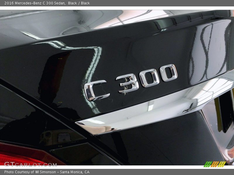 Black / Black 2016 Mercedes-Benz C 300 Sedan