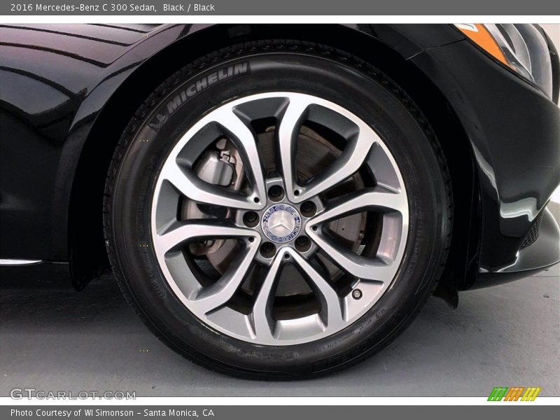 Black / Black 2016 Mercedes-Benz C 300 Sedan