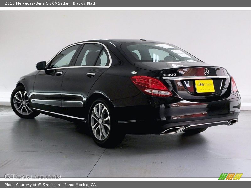 Black / Black 2016 Mercedes-Benz C 300 Sedan