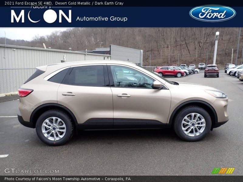 Desert Gold Metallic / Dark Earth Gray 2021 Ford Escape SE 4WD
