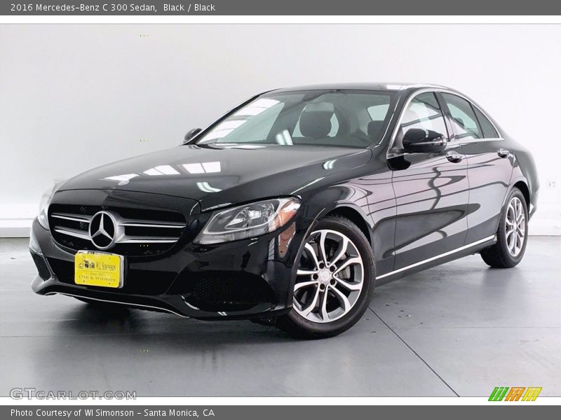 Black / Black 2016 Mercedes-Benz C 300 Sedan