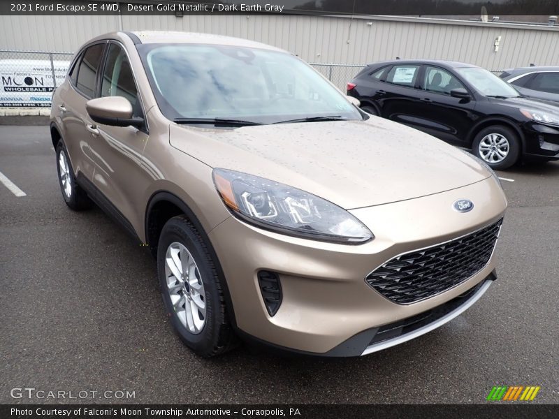 Desert Gold Metallic / Dark Earth Gray 2021 Ford Escape SE 4WD