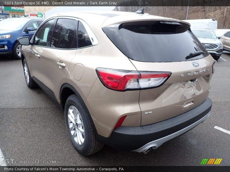 Desert Gold Metallic / Dark Earth Gray 2021 Ford Escape SE 4WD