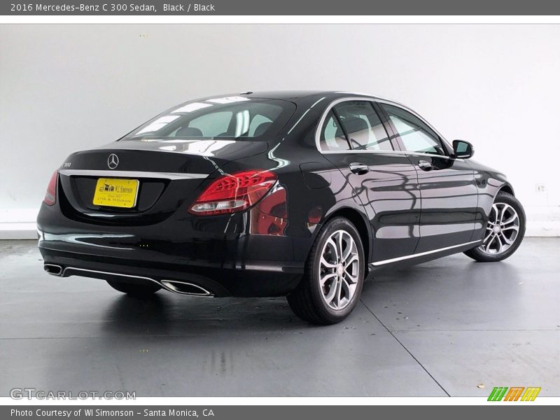 Black / Black 2016 Mercedes-Benz C 300 Sedan