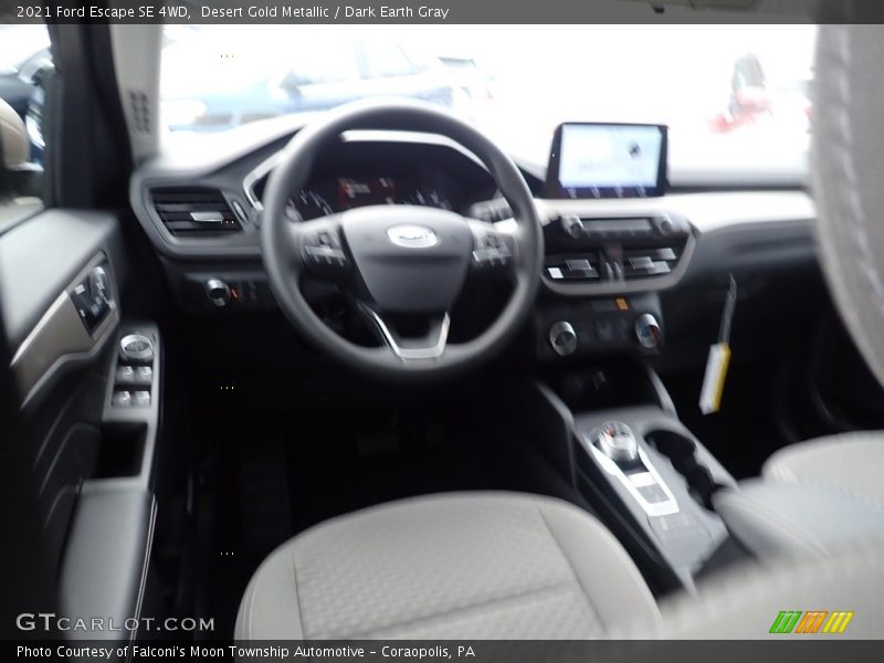 Desert Gold Metallic / Dark Earth Gray 2021 Ford Escape SE 4WD