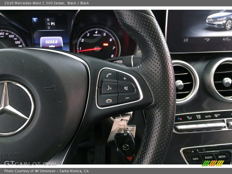 Black / Black 2016 Mercedes-Benz C 300 Sedan