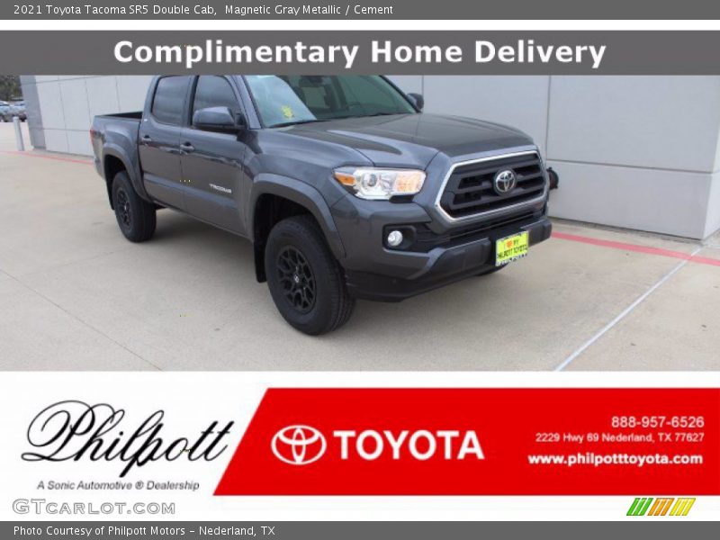 Magnetic Gray Metallic / Cement 2021 Toyota Tacoma SR5 Double Cab