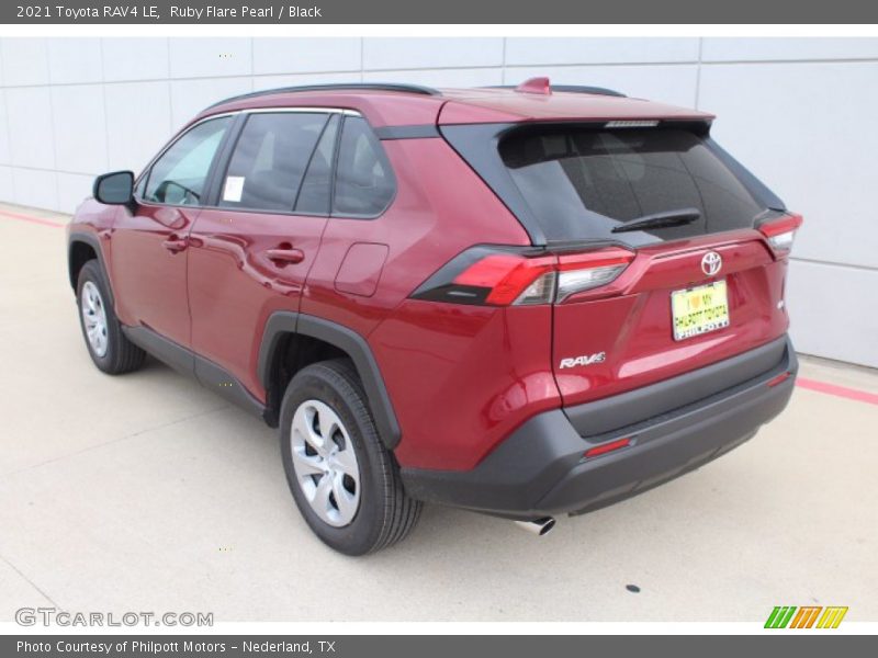 Ruby Flare Pearl / Black 2021 Toyota RAV4 LE