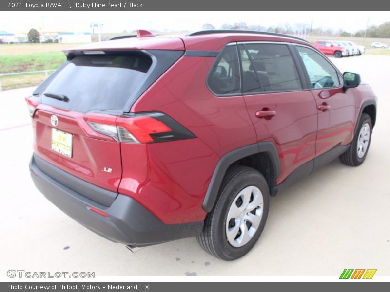 Ruby Flare Pearl / Black 2021 Toyota RAV4 LE