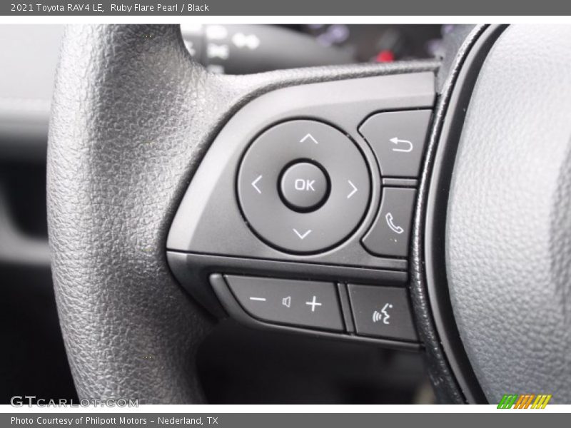 Ruby Flare Pearl / Black 2021 Toyota RAV4 LE