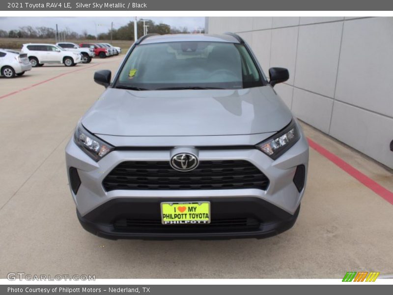 Silver Sky Metallic / Black 2021 Toyota RAV4 LE