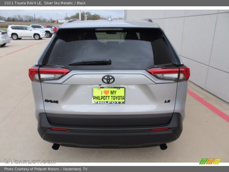 Silver Sky Metallic / Black 2021 Toyota RAV4 LE