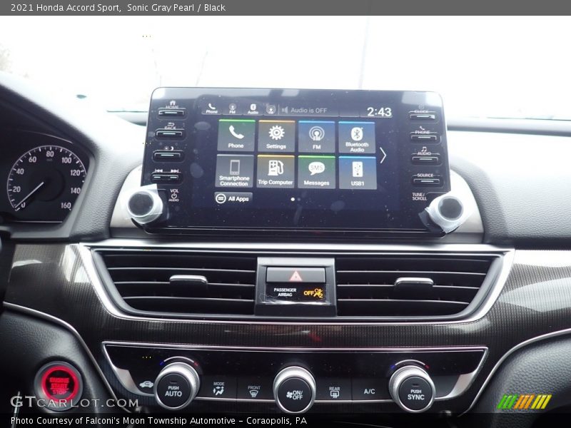 Sonic Gray Pearl / Black 2021 Honda Accord Sport