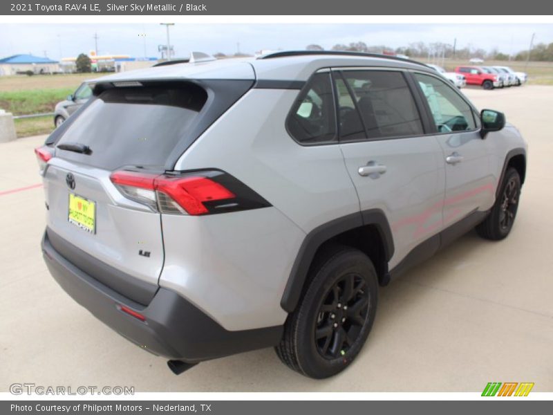 Silver Sky Metallic / Black 2021 Toyota RAV4 LE