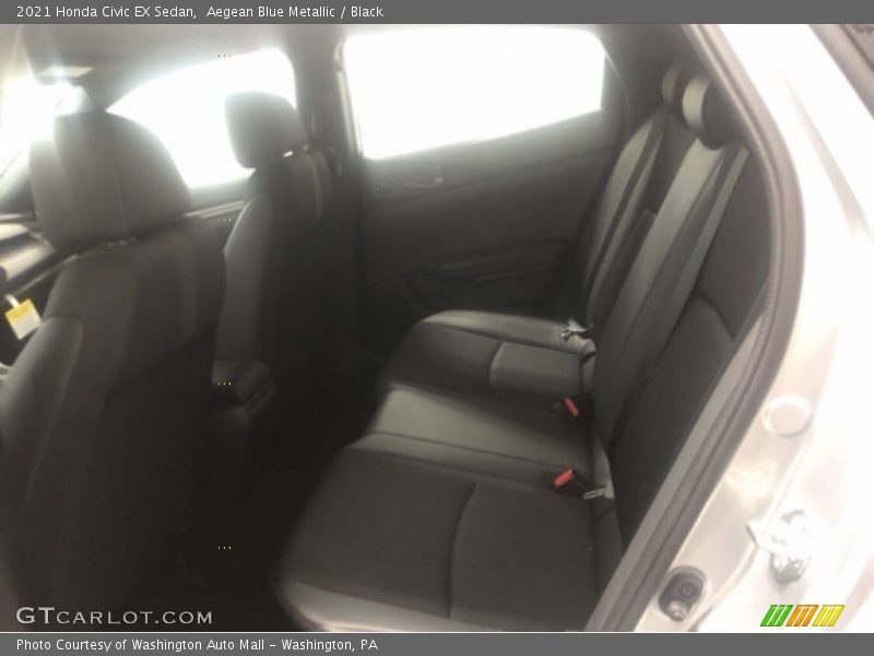 Aegean Blue Metallic / Black 2021 Honda Civic EX Sedan