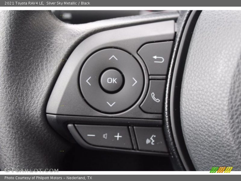Silver Sky Metallic / Black 2021 Toyota RAV4 LE