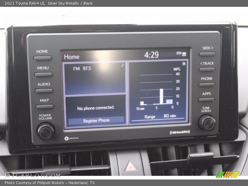 Silver Sky Metallic / Black 2021 Toyota RAV4 LE