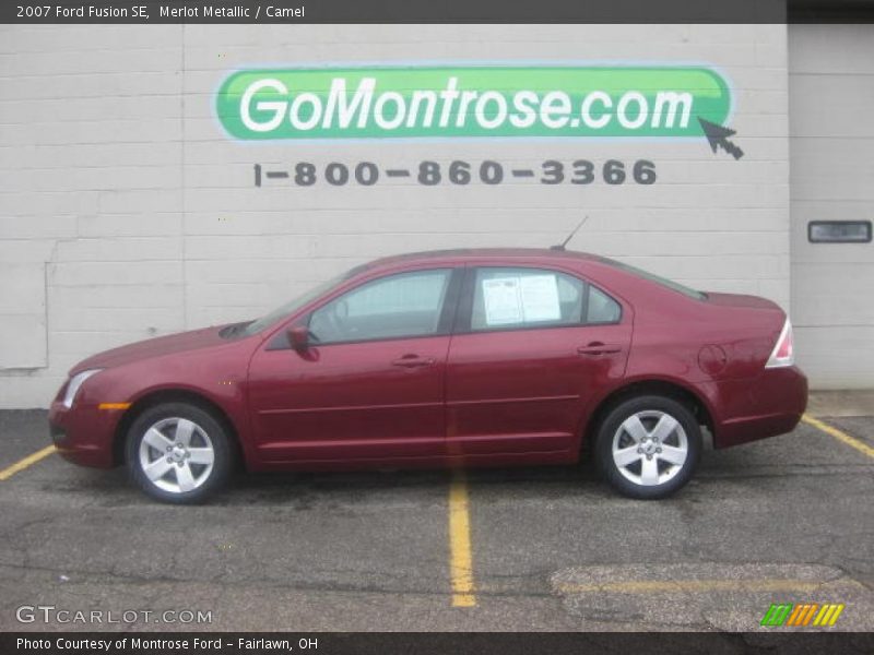 Merlot Metallic / Camel 2007 Ford Fusion SE