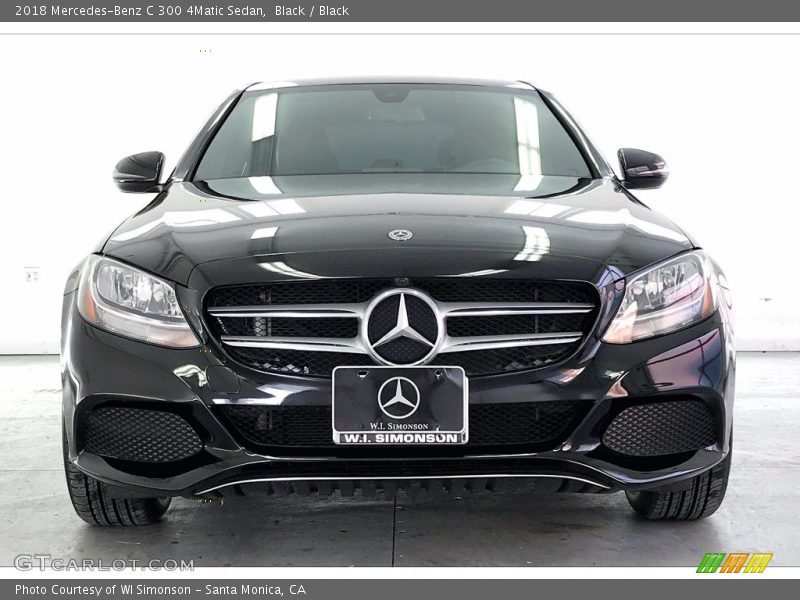 Black / Black 2018 Mercedes-Benz C 300 4Matic Sedan