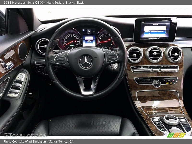 Black / Black 2018 Mercedes-Benz C 300 4Matic Sedan